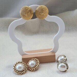 A Collection of Button Earrings